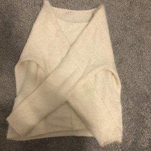 Fuzzy White Sweater